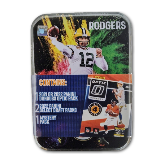 2021-22 MJ Holdings Panini Optic + Mystery Pack Player Themed Football Tin | Local Legends Cards & Collectibles