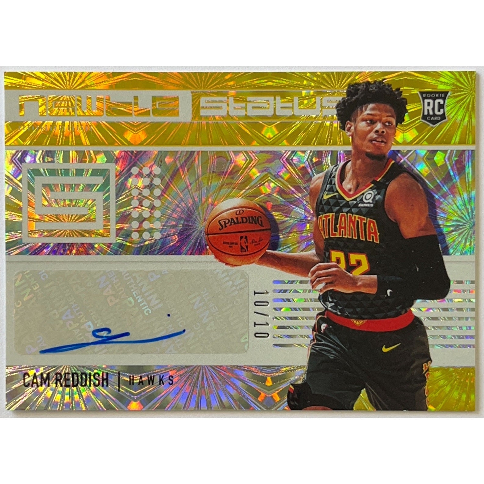 2019-20 Status Cam Reddish Newbie Status Gold Fireworks Auto RC 10/10 | Local Legends Cards & Collectibles