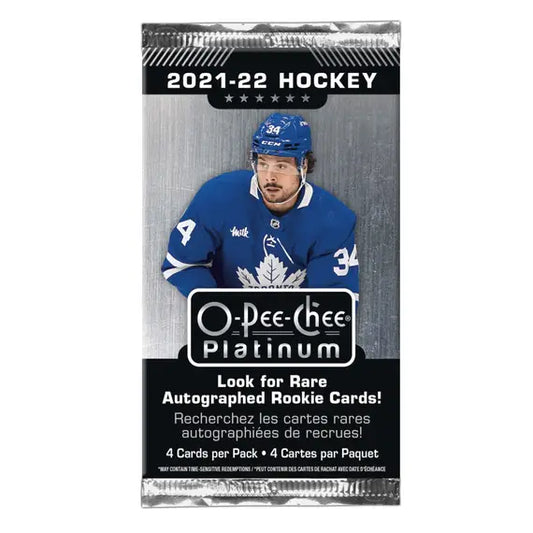 2021-22 Upper Deck O-Pee-Chee Platinum NHL Hockey Retail Pack