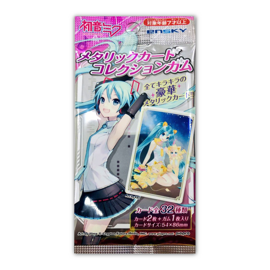 Ensky Hatsune Miku Metallic Card Collection Gum Booster Pack