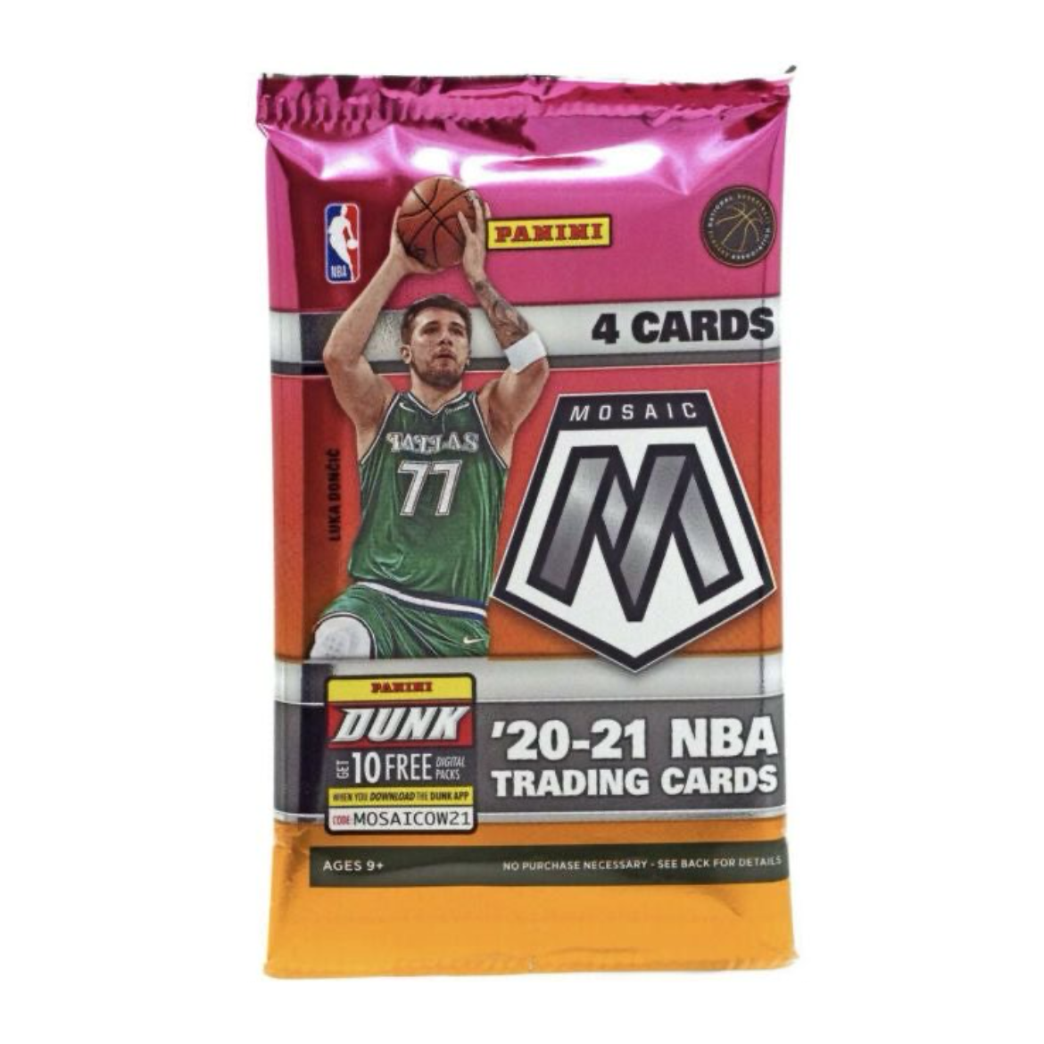 2020-21 Panini Mosaic NBA Basketball Retail Pack