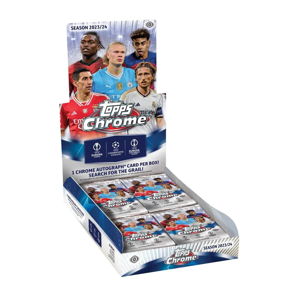 2023-24 Topps Chrome UEFA Champions League Soccer Hobby Box