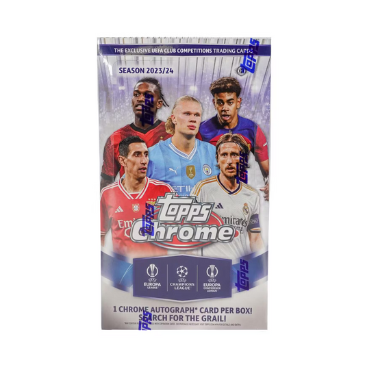 2023-24 Topps Chrome UEFA Champions League Soccer Hobby Box