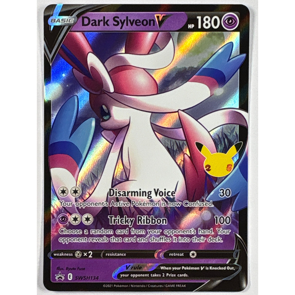 Dark Sylveon V Holo Black Star Promo SWSH134 | Local Legends Cards & Collectibles
