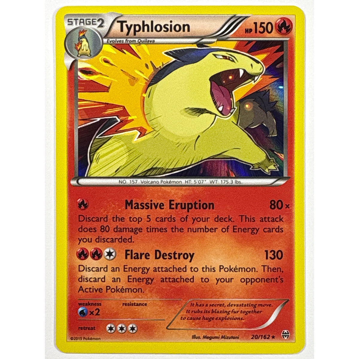 Typhlosion Holo Rare 20/162 | Local Legends Cards & Collectibles