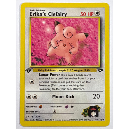 1st Edition Erika’s Clefairy Non Holo Uncommon 40/132 | Local Legends Cards & Collectibles