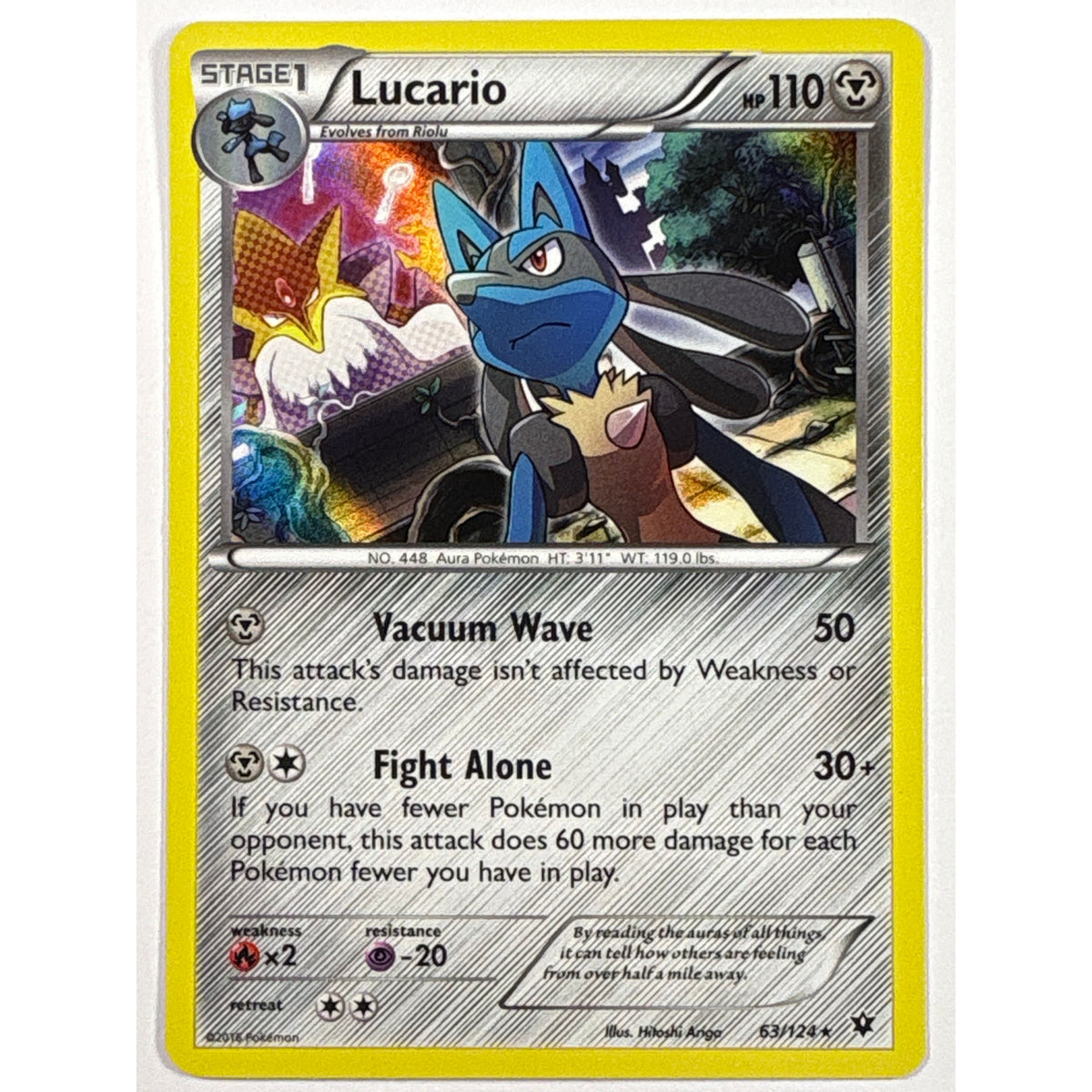 Lucario Holo Rare 63/124 | Local Legends Cards & Collectibles