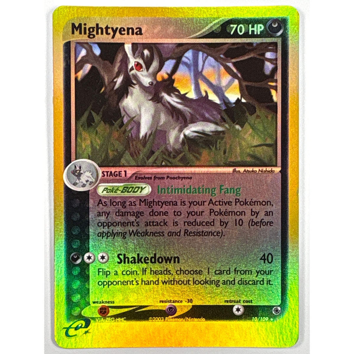 Mightyena Reverse Holo Rare 10/109 | Local Legends Cards & Collectibles