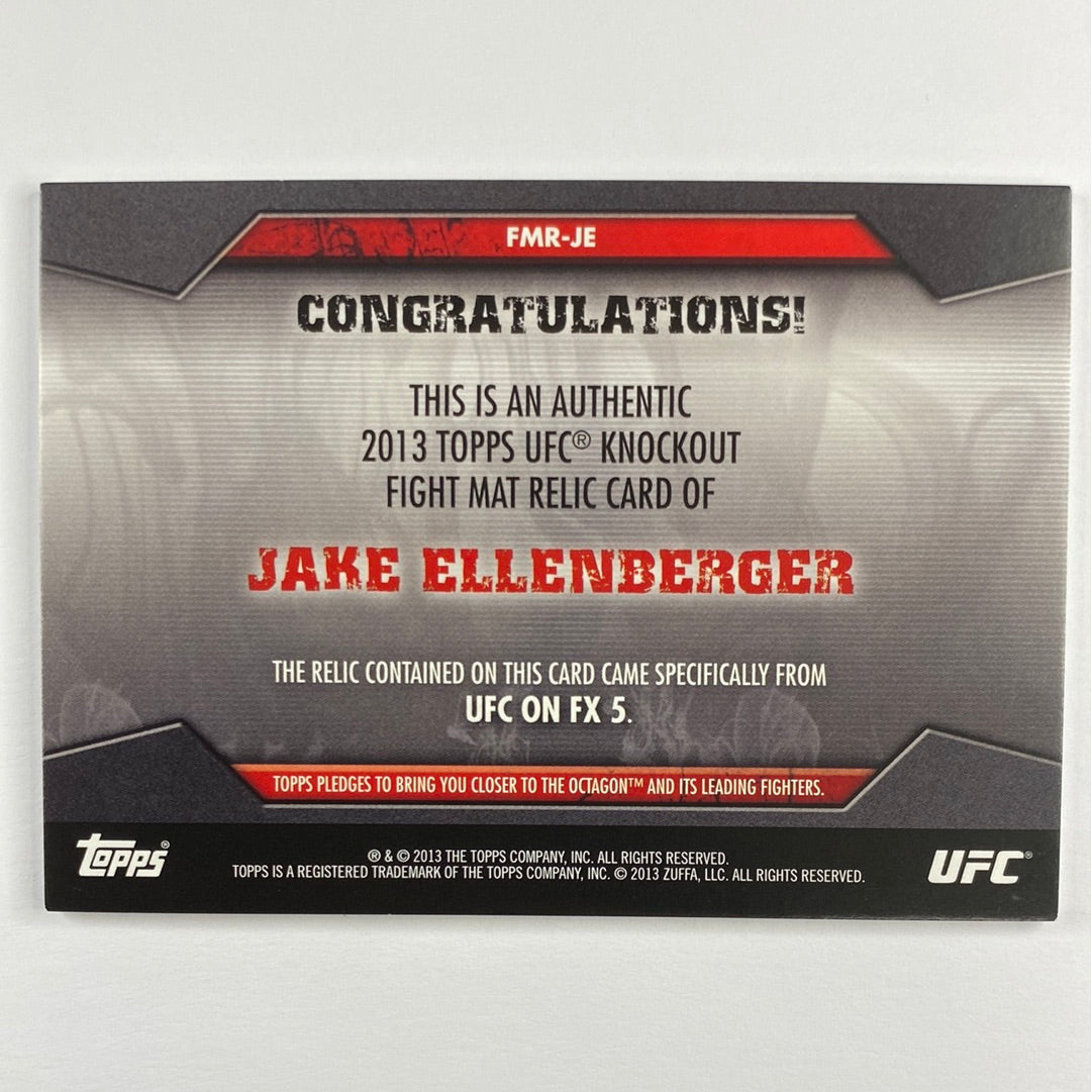 2013 Topps Knockout Jake Ellenberger Mat Relic /188