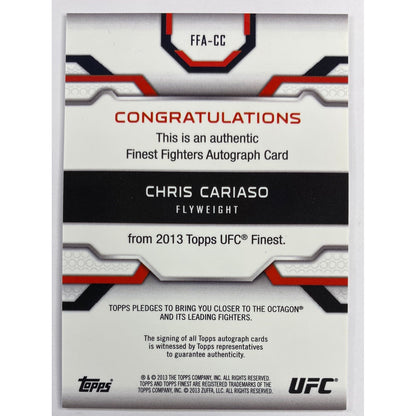 2013 Topps Finest Chris Cariaso 1st Auto