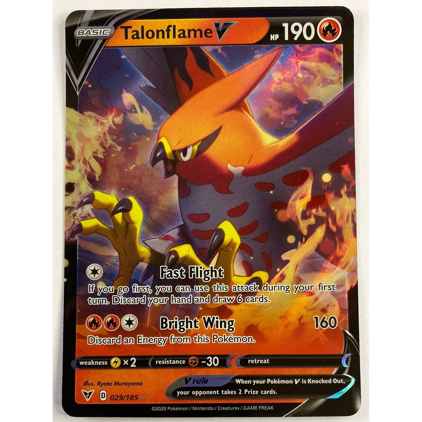 Talonflame V Full Art Ultra Rare 29/185