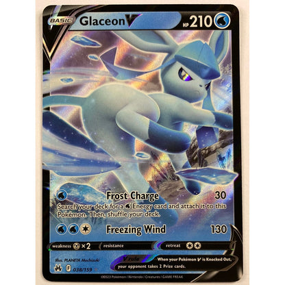 Glaceon V Full Art Ultra Rare 38/159