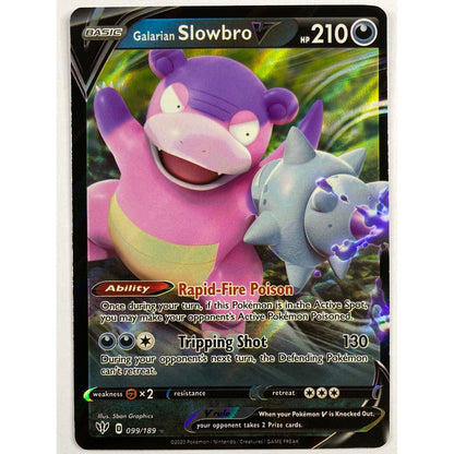 Galarian Slowbro V Full Art Ultra Rare 99/189 | Local Legends Cards & Collectibles