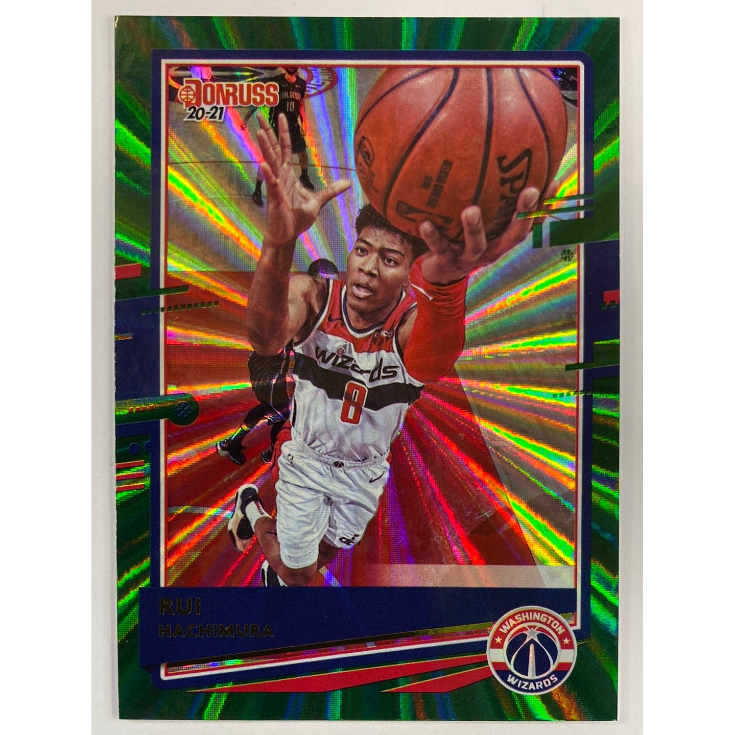 2020-21 Donruss Rui Hachimura Green Laser