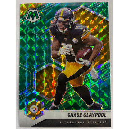 2021 Mosaic Chase Claypool Green Mosaic Prizm