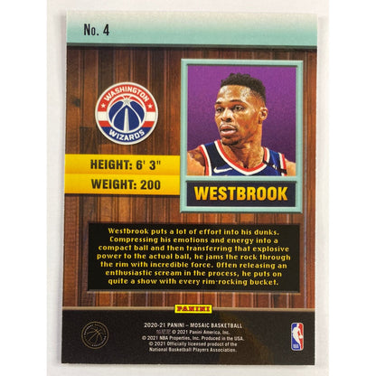 2020-21 Mosaic Russell Westbrook Jam Masters