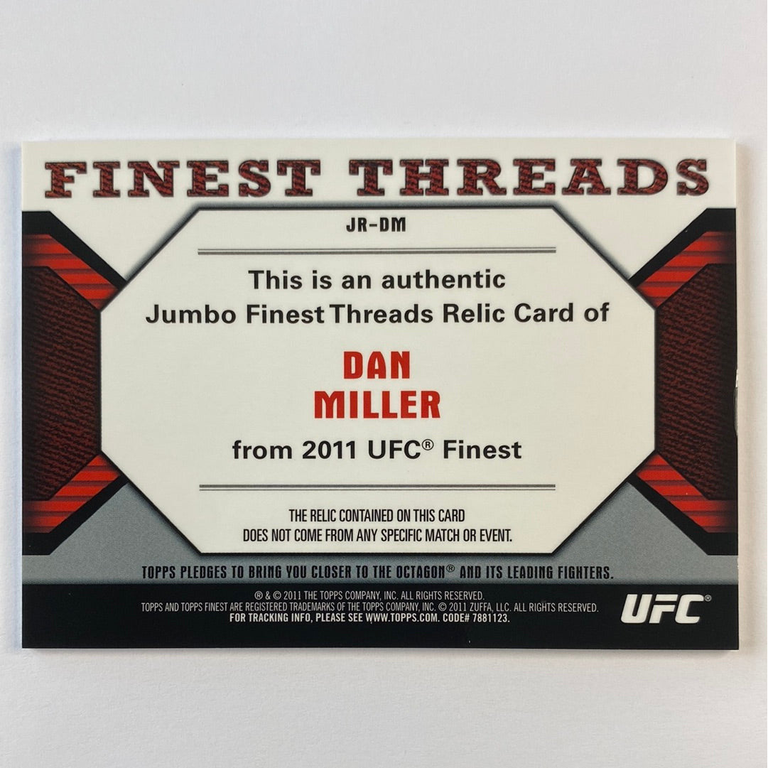 2011 Topps Finest Dan Miller Finest Threads