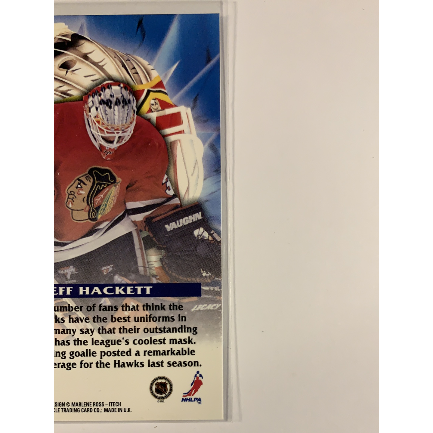  1997-98 Pinnacle Jeff Hackett Masks  Local Legends Cards & Collectibles