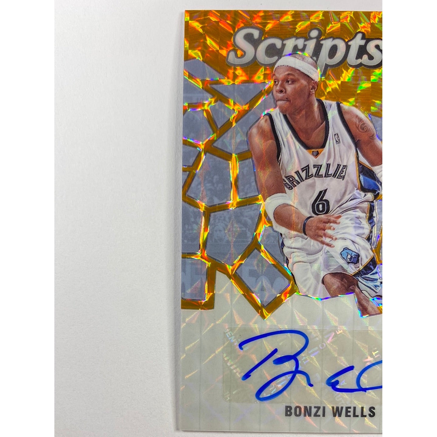 2019-20 Mosaic Bonzi Wells Orange Mosaic Prizm Auto