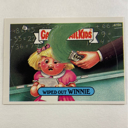 1987 Topps Garbage Pail Kids Wiped Out Winnie Die Cut