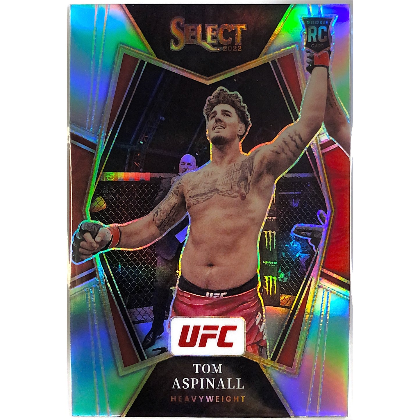 2022 Tom Aspinall Silver Holo Prizm Premier Level RC