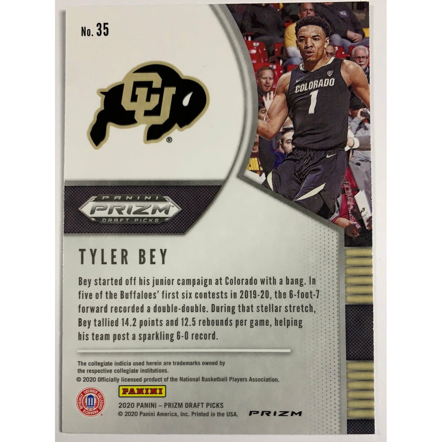  2020 Prizm Draft Picks Tyler Bey Silver Prizm RC  Local Legends Cards & Collectibles