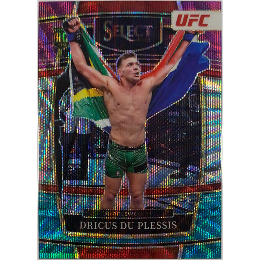 2022 Select Dricus Du Plessis Tri-Colour Wave Prizm RC