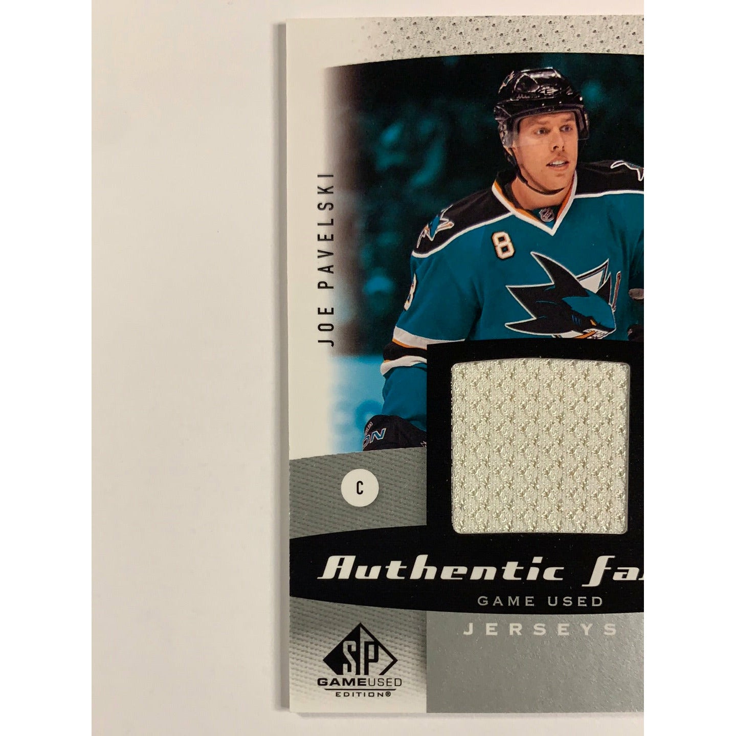 2010-11 SP Game Used Joe Pavelski Authentic Fabrics Patch