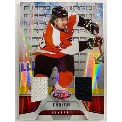 2011-12 Panini Certified Claude Giroux Mirror Mirror Dual Patch /150