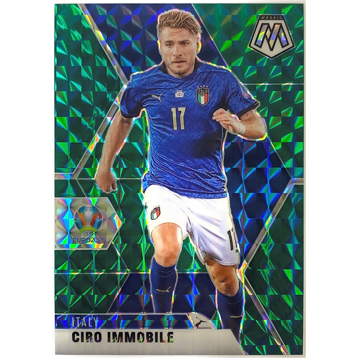 2020-21 Mosaic Ciro Immobile Green Mosaic Prizm | Local Legends Cards & Collectibles
