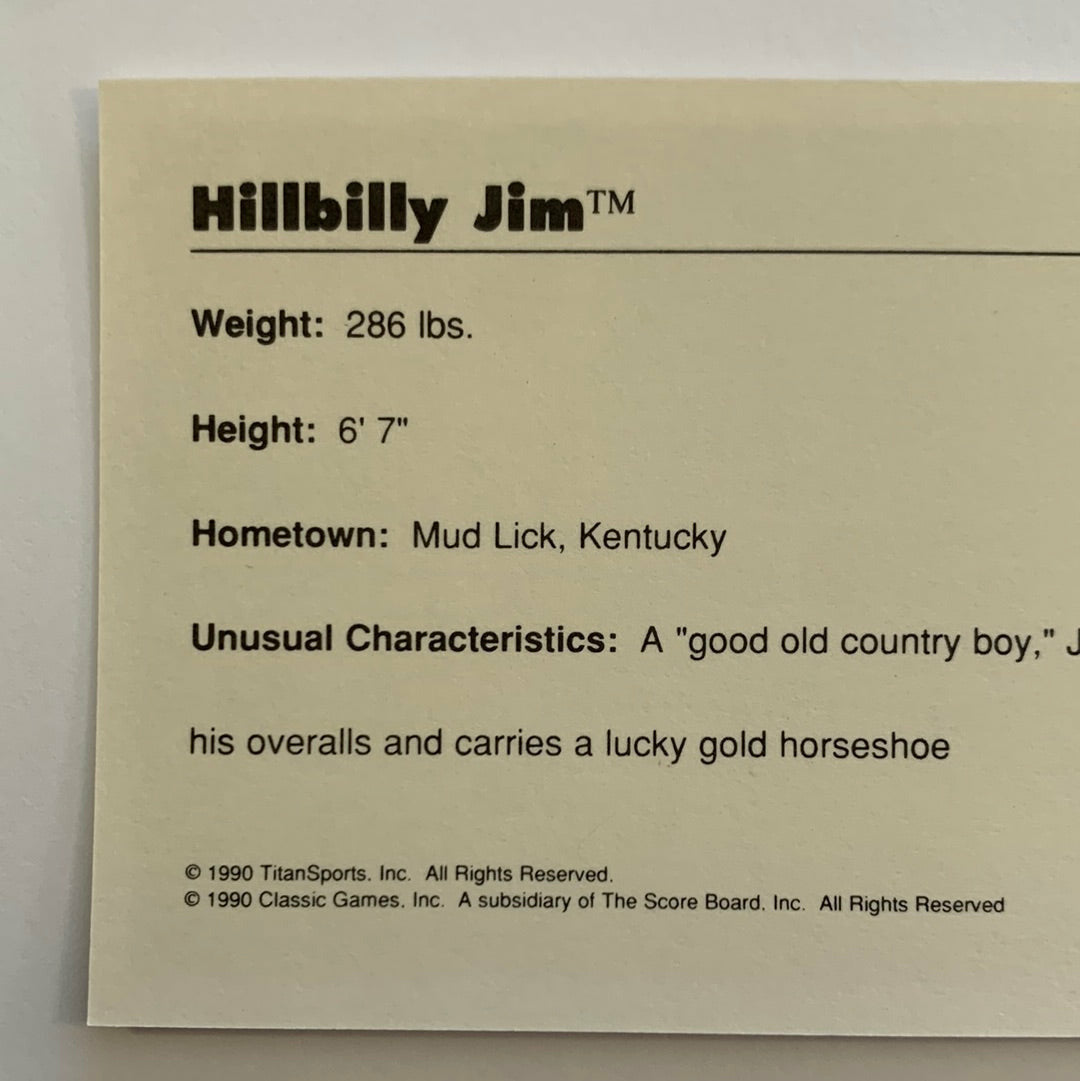 1990 Classic WWF Hillbilly Jim