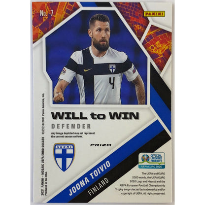 2020-21 Mosaic Joona Toivio Will to Win Green Mosaic Prizm | Local Legends Cards & Collectibles