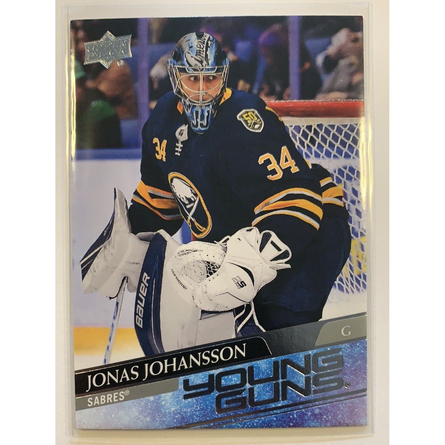  2020-21 Upper Deck Series 1 Jonás Johansson Young Guns DAMAGED  Local Legends Cards & Collectibles