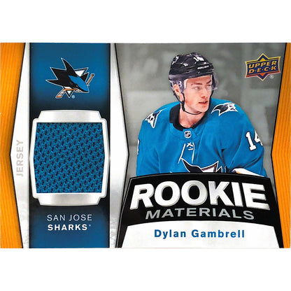 2918-19 Upper Deck Series 2 Dylan Gambrell Rookie Materials | Local Legends Cards & Collectibles