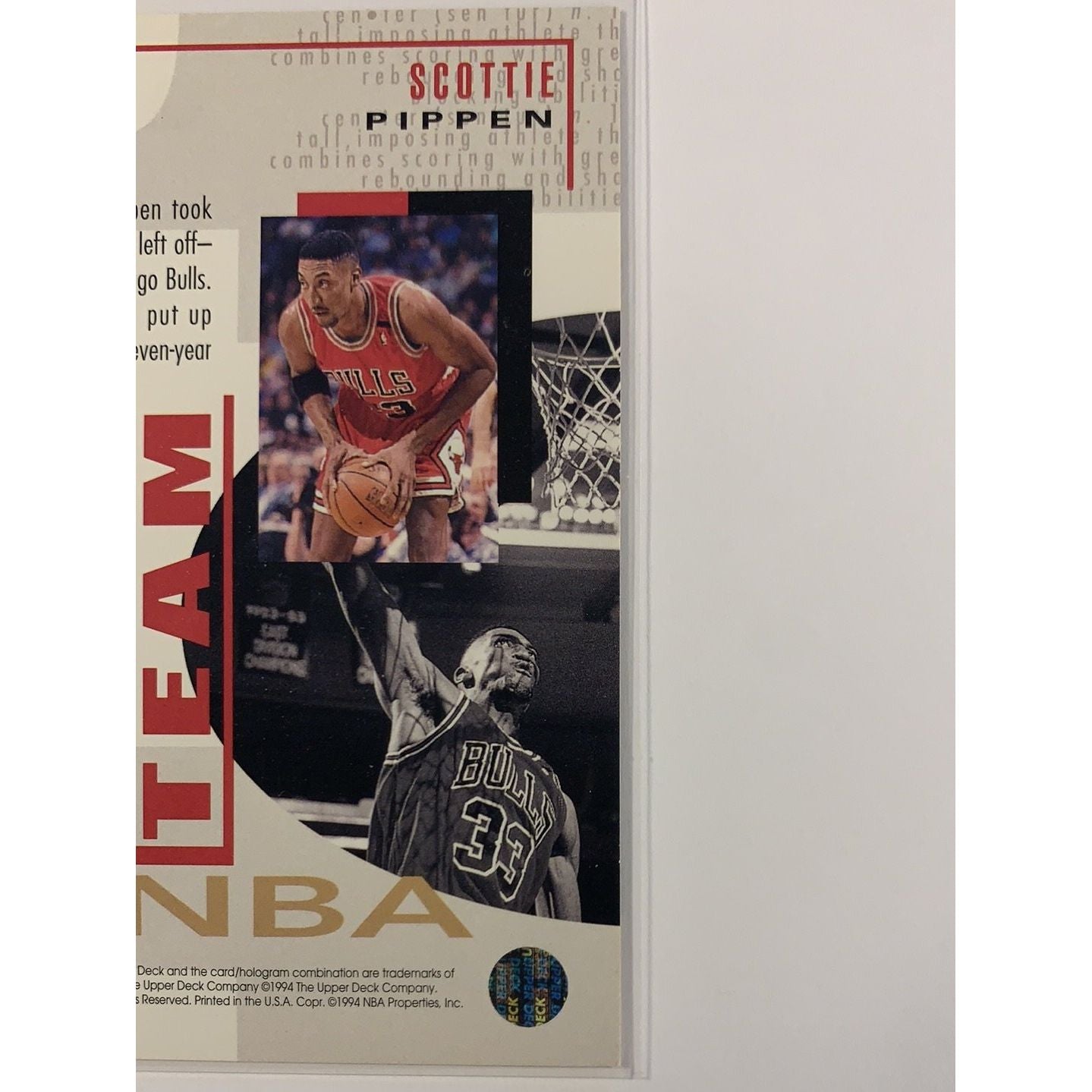  1994-95 Upper Deck Scottie Pippen All NBA Team  Local Legends Cards & Collectibles