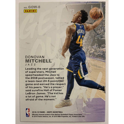 2018-19 Hoops Donovan Mitchell Get Out The Way