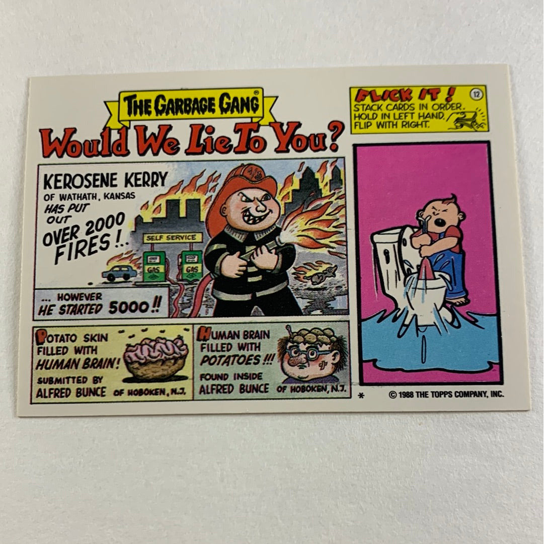 1988 Topps Garbage Pail Kids Stitchin’ Tyne Die Cut | Local Legends Cards & Collectibles