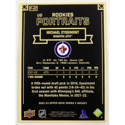 2022-23 Michael Eyssimont Rookies Portraits