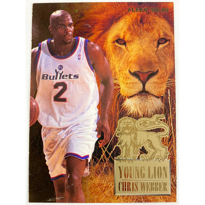 1994-95 Fleer Chris Weber Young Lion | Local Legends Cards & Collectibles