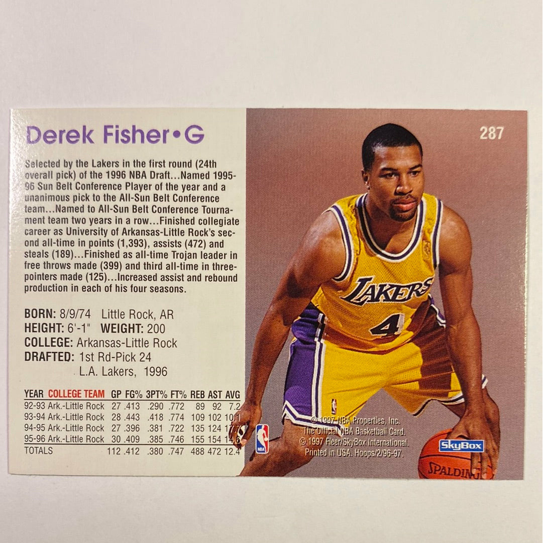  1996-97 Skybox Derek Fisher Official Skybox Rookies  Local Legends Cards & Collectibles