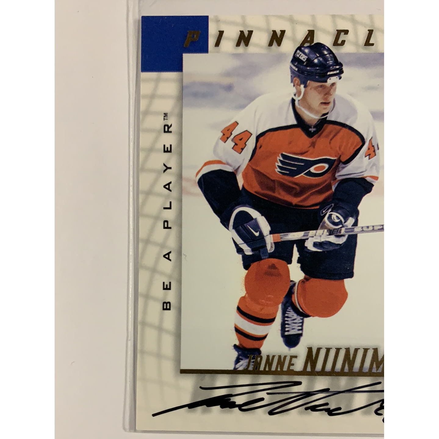  1998-99 Pinnacle Be A Player Janne Niinimaa On Card Auto  Local Legends Cards & Collectibles