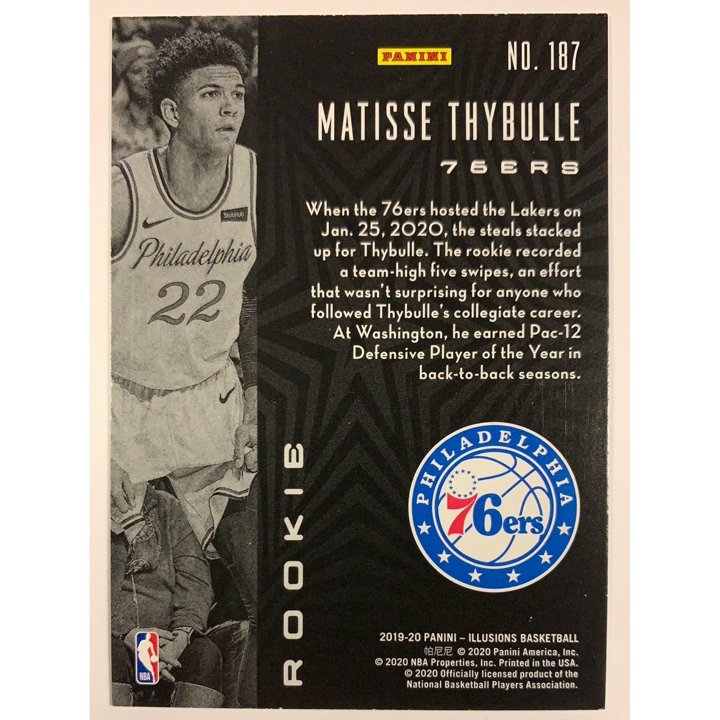 2019-20 Illusions Matisse Thybulle RC