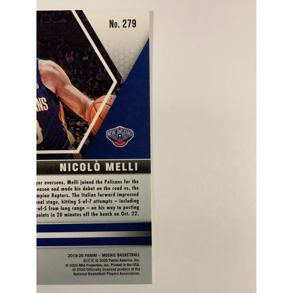 2019-20 Mosaic NBA Debut Nicolo Melli RC | Local Legends Cards & Collectibles