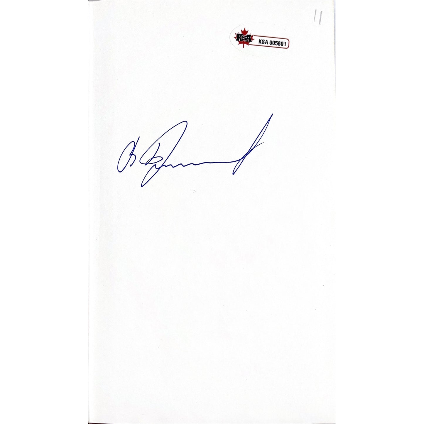 Vladislav Tretiak TRETIAK: The Legend Signed KSA Certified COA