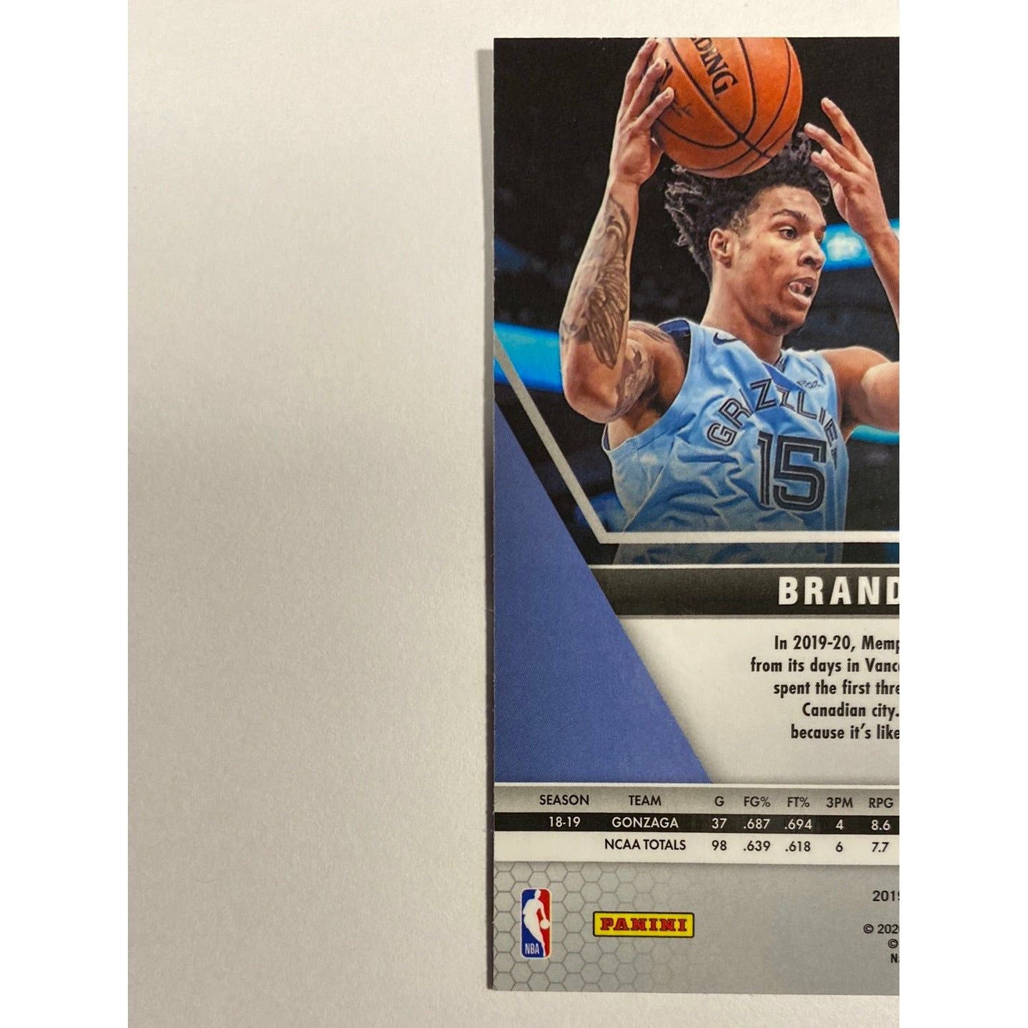 2019-20 Mosaic Brandon Clarke Holo Prizm RC