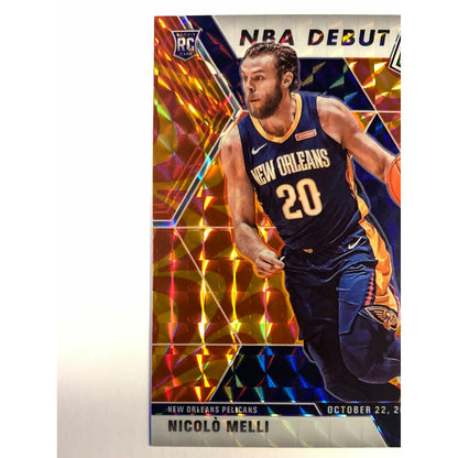 2019-20 Mosaic NBA Debut Nicolo Melli Orange Reactive Prizm RC