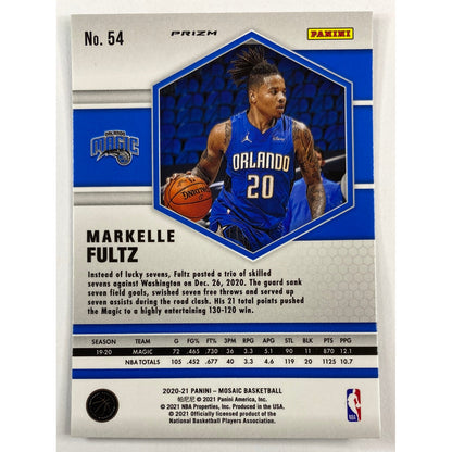 2020-21 Mosaic Marcelle Fultz Green Mosaic Prizm