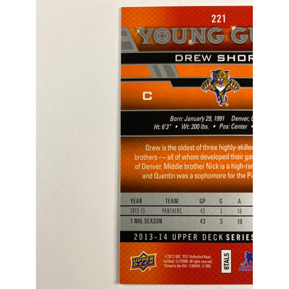 2013-14 Upper Deck Series 1 Drew Shore Young Guns