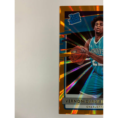 2020-21 Donruss Vernon Carey Jr Orange Laser Rated Rookie | Local Legends Cards & Collectibles
