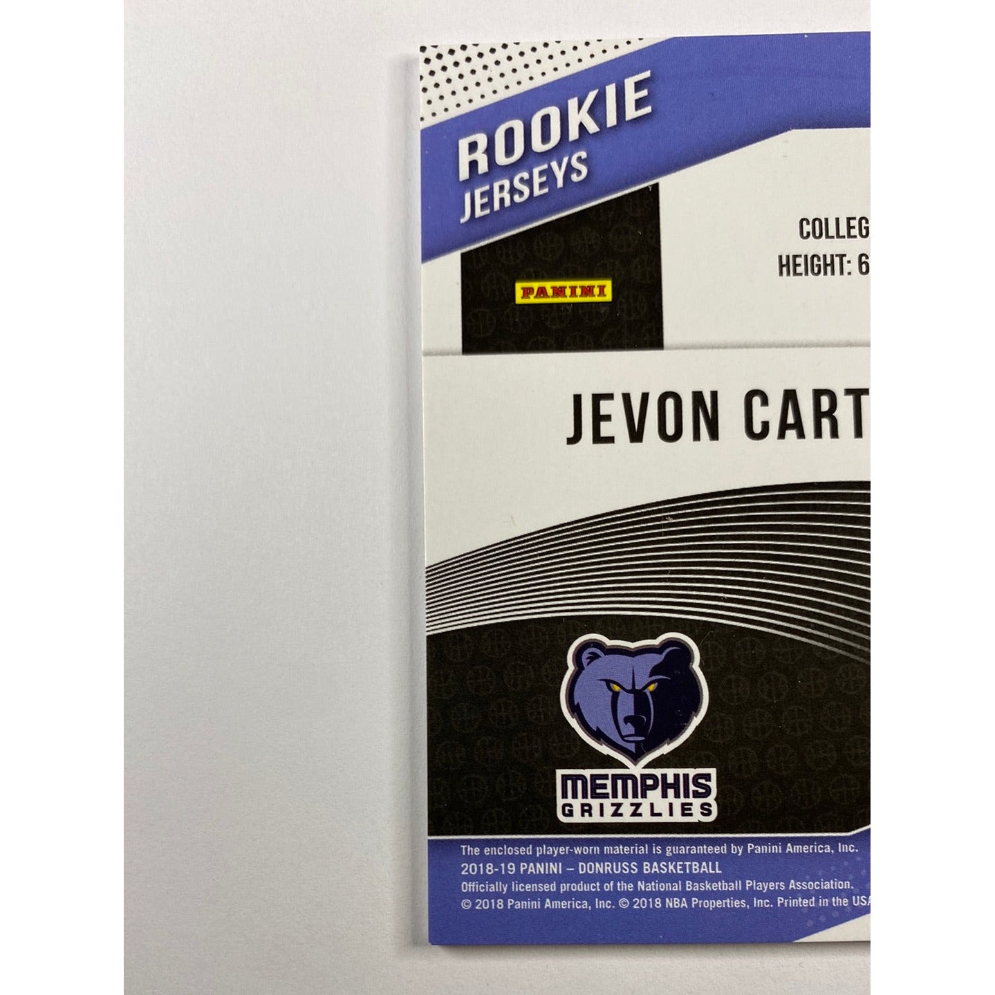 2018-19 Donruss Jevon Carter Rookie Jerseys